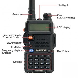 RADIO VHF/UHF/UKF "BAOFENG" UV-5R HT 8W